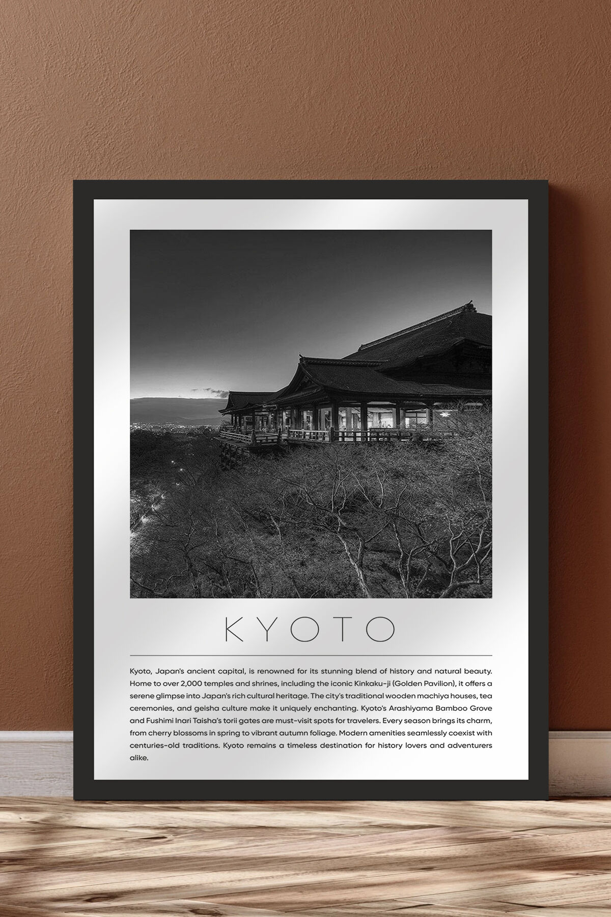 Dünya Şehirleri Koleksiyonu Çerçeve Görünümlü Mdf Tablo