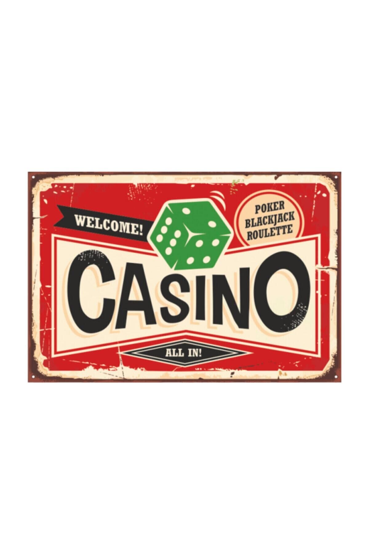 Kumar Casino Retro Vintage Ahşap Poster