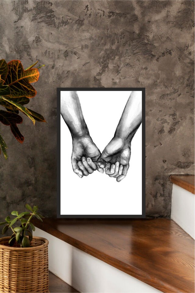 Home Yazılı Ahşap Mdf Çerçeve Görünümlü Mdf Tablo