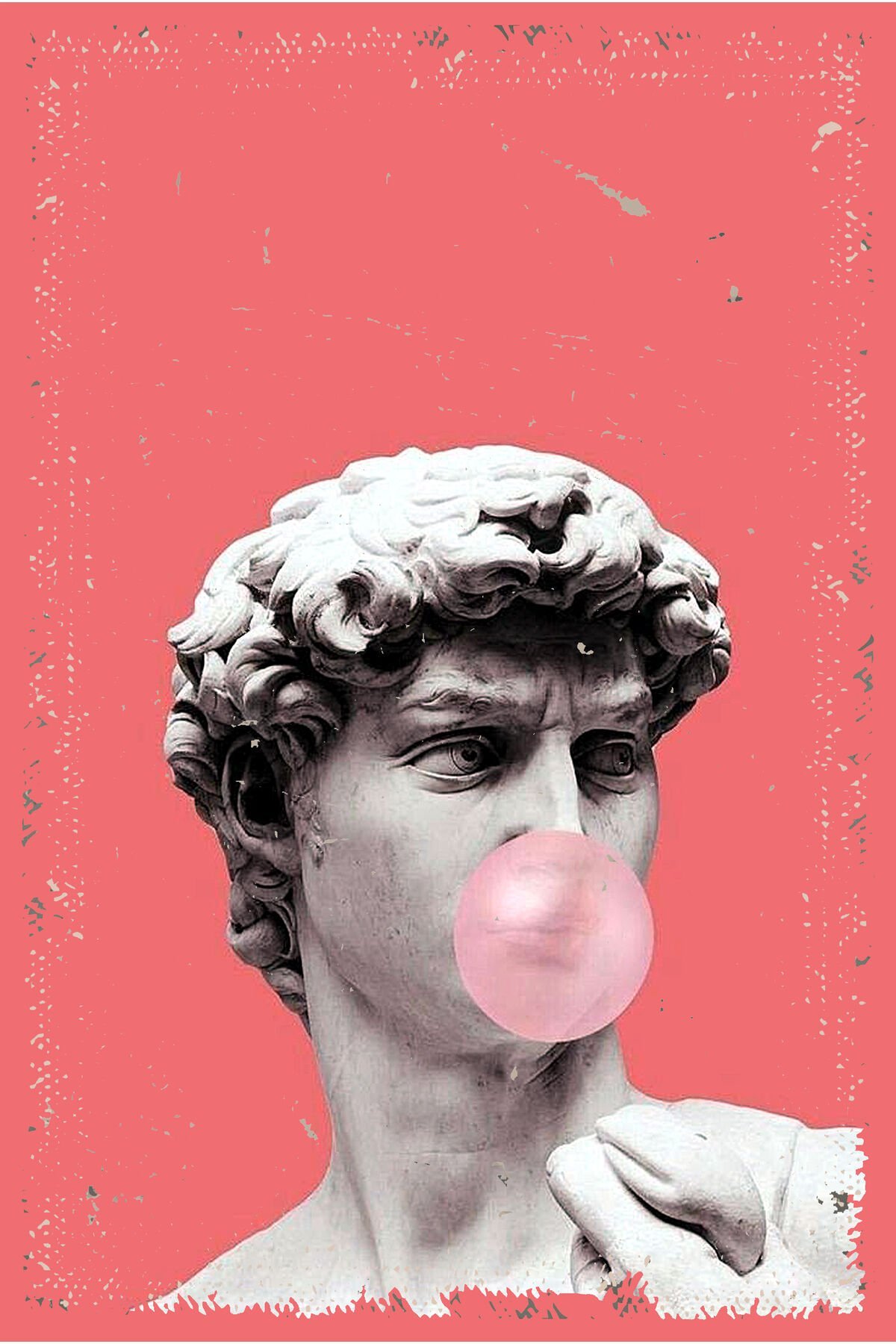 Heykel Tasarımlı Ahşap Poster