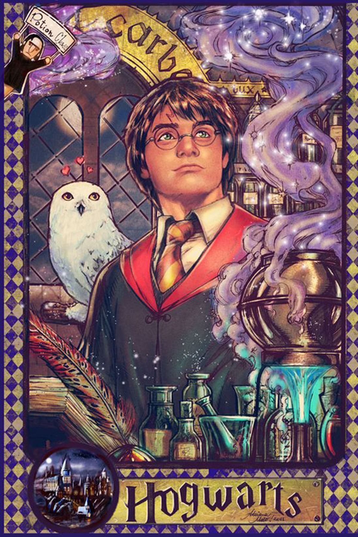 Harry Potter pinup by AdrianaMelo on DeviantArt HP1002