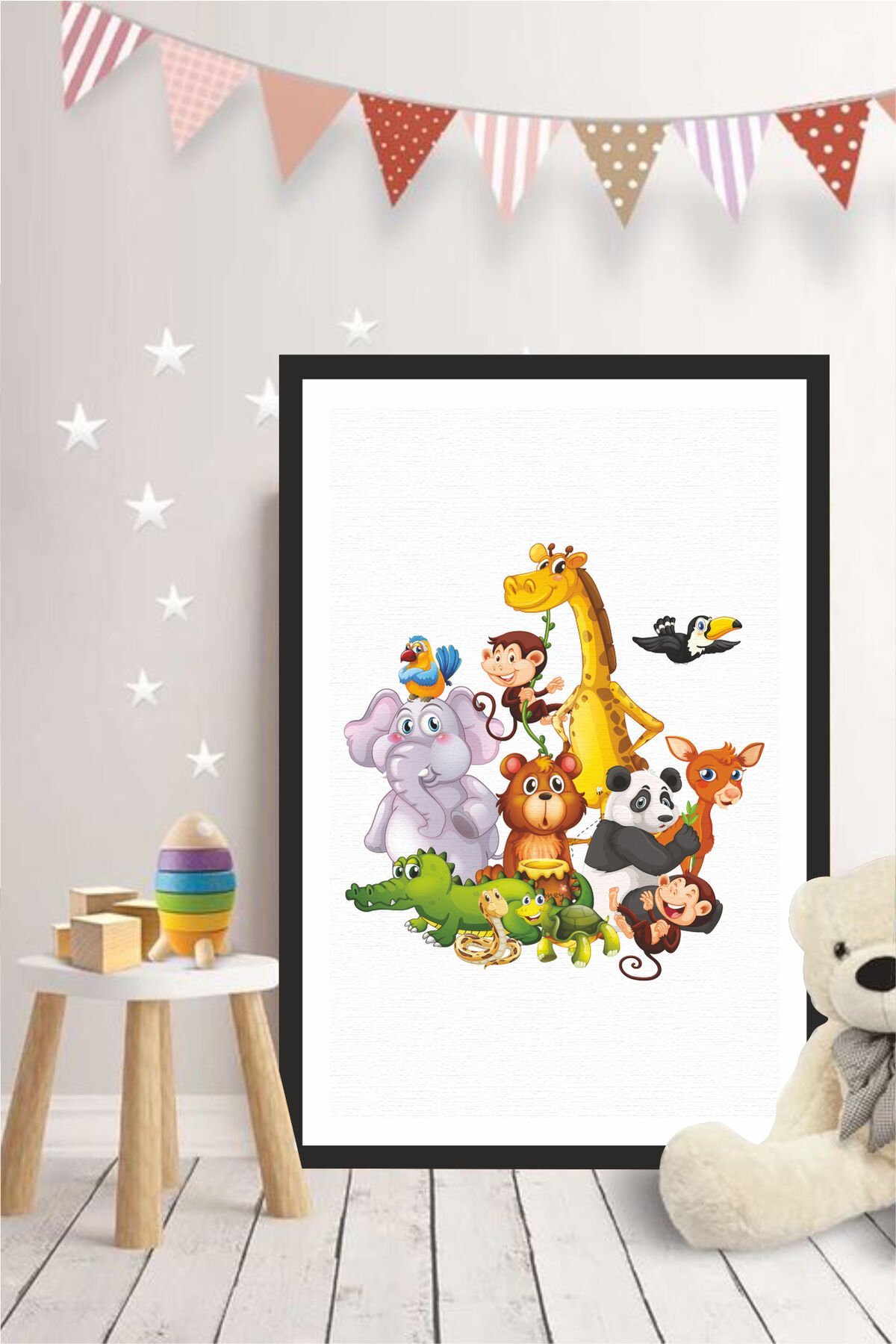 Çocuk Odası Tasarımlı Çerçeve Görünümlü Mdf Tablo