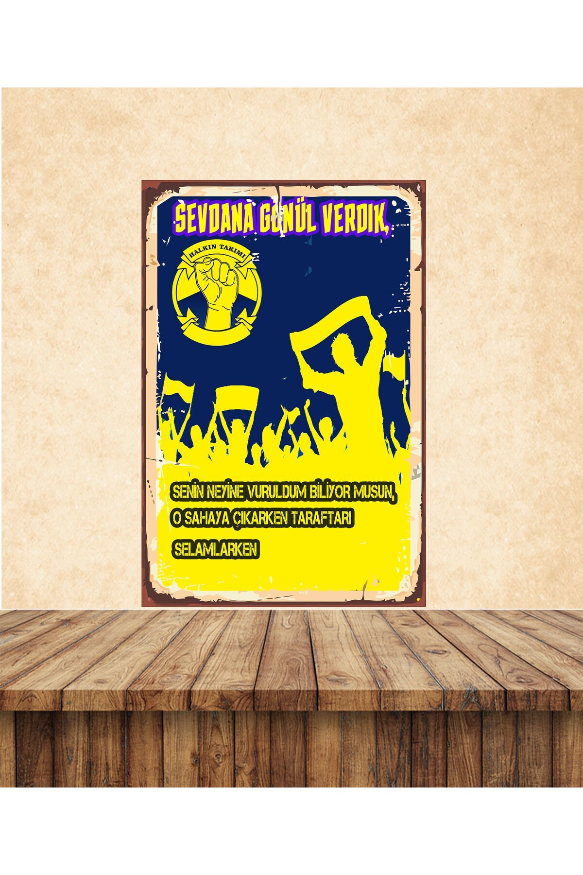 Sevdana Gönül Verdik Temalı 20 x 30 CM MDF Tablo