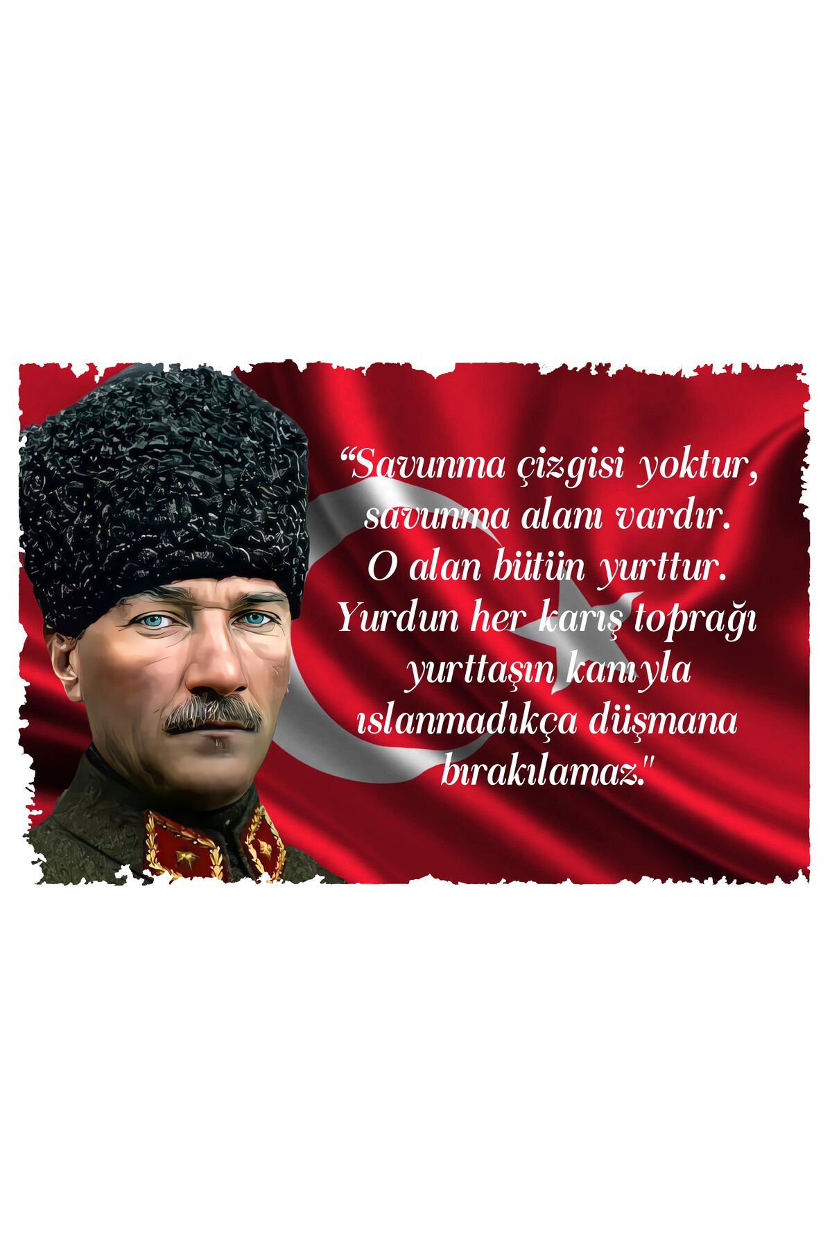 Mustafa Kemal Atatürk Yazılı Tablo/poster