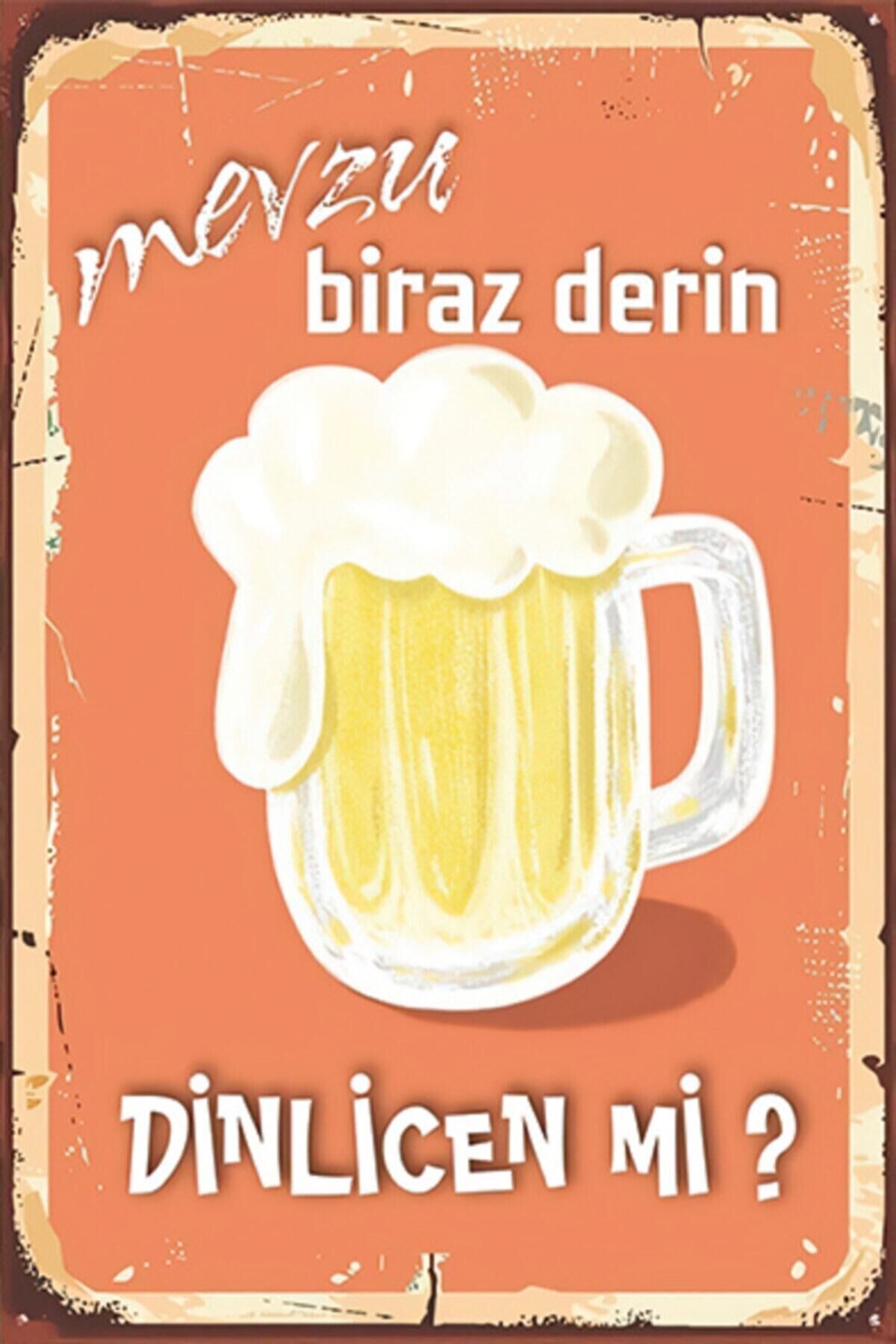 Mevzu Derin Retro Ahşap Poster