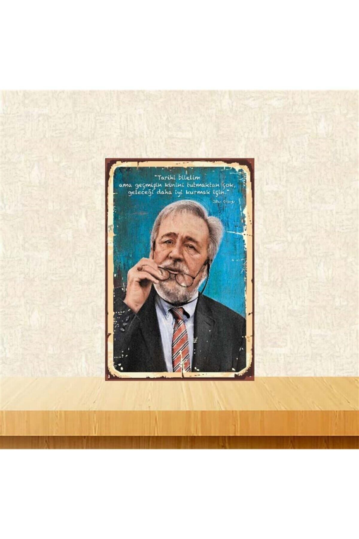 Ilber Ortaylı Tarihi Bilelim 20-30 Cm Retro Ahşap Poster Tkfx3977
