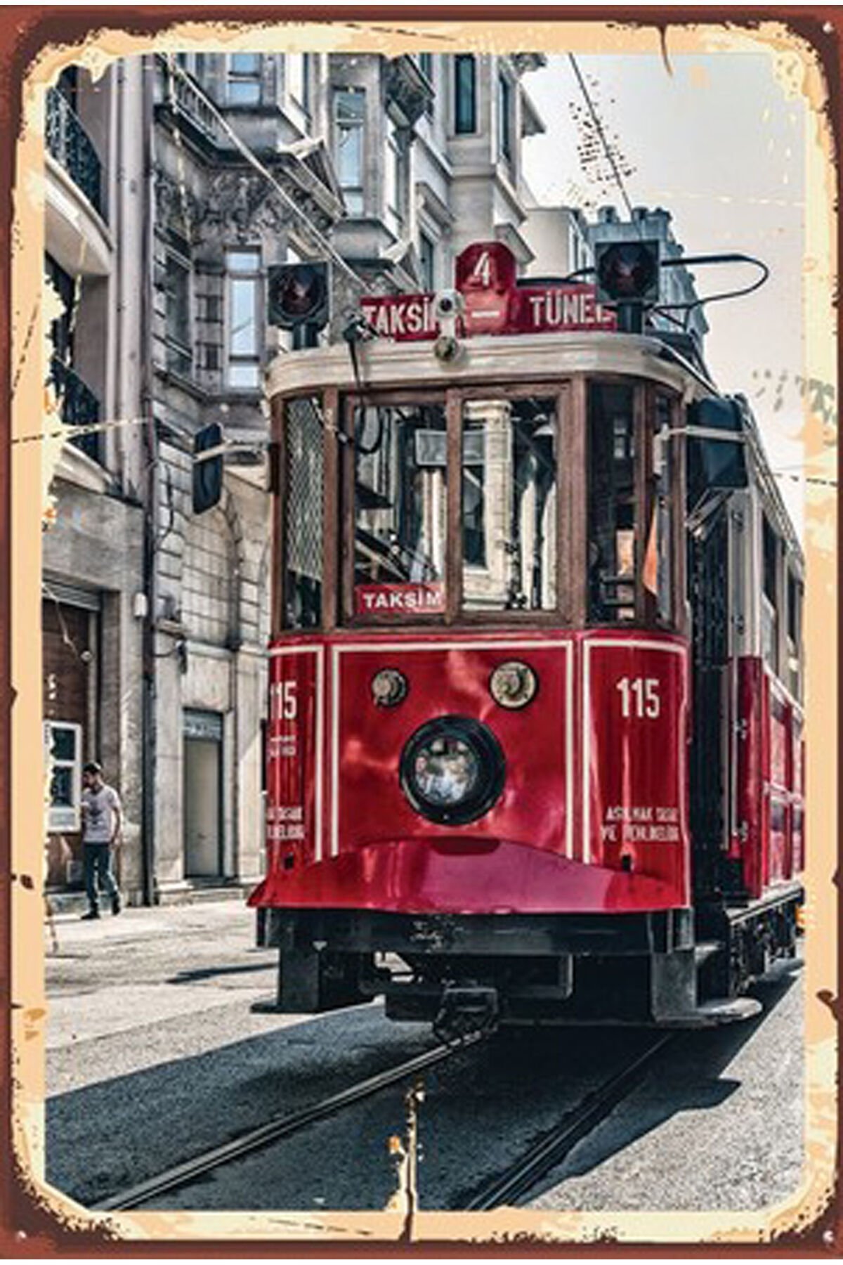 İstanbul Tasarımlı Ahşap Poster