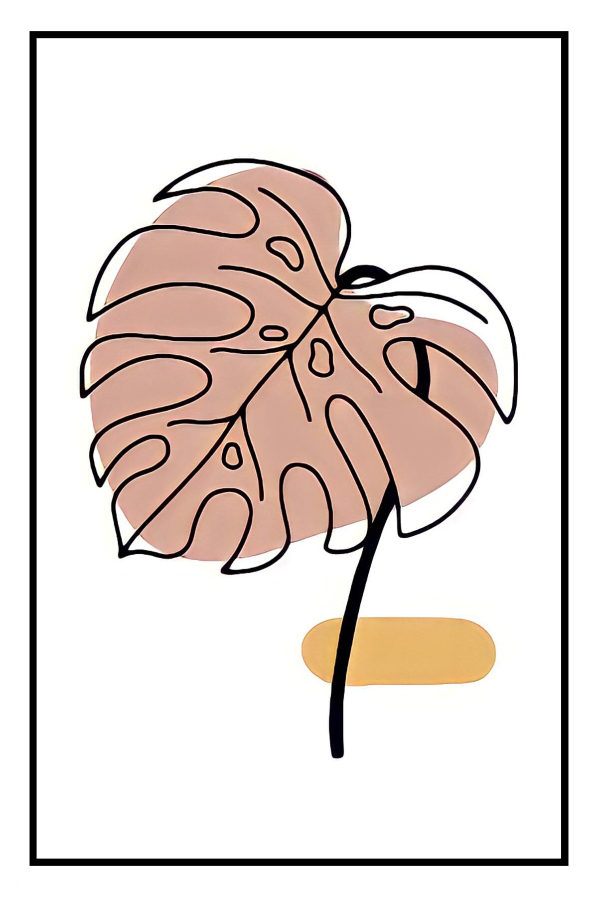 Hbb Sanat Koleksiyonu Soyut Tasarım Ahşap Tablo/poster