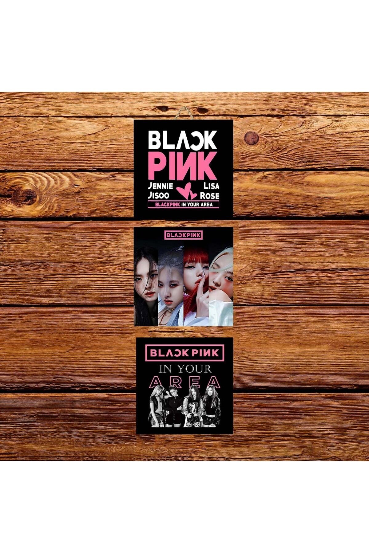 Blackpink Tasarımlı Üçlü 15x15 301