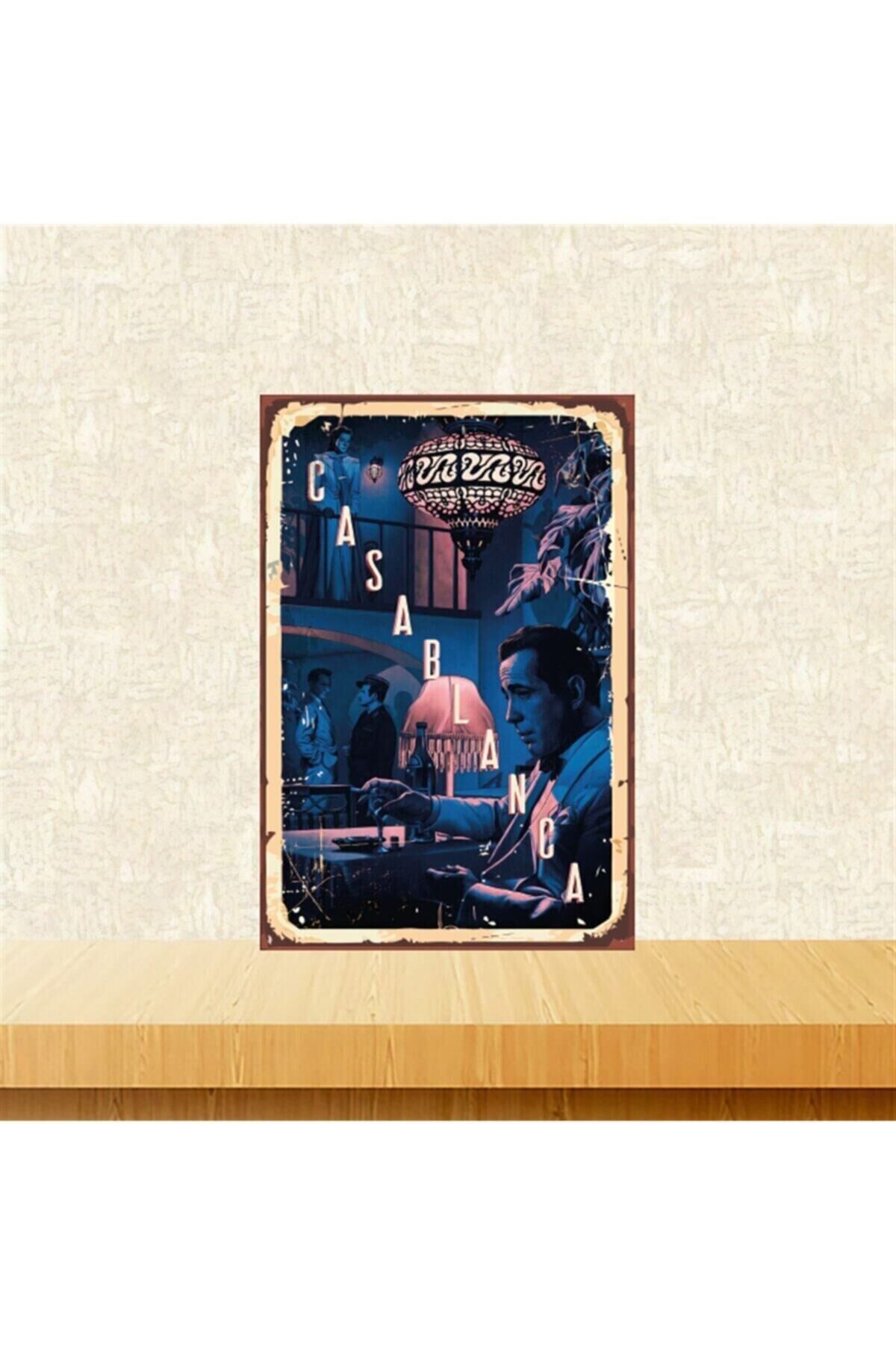 Casablanca 20-30 Cm Retro Ahşap Tablo Tkfx5106