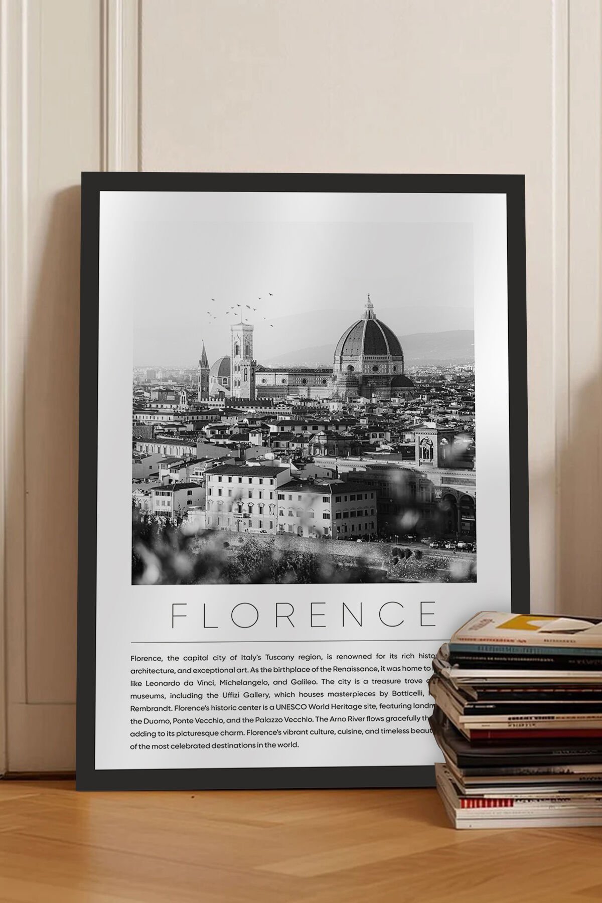 Dünya Şehirleri Koleksiyonu Çerçeve Görünümlü Mdf Tablo