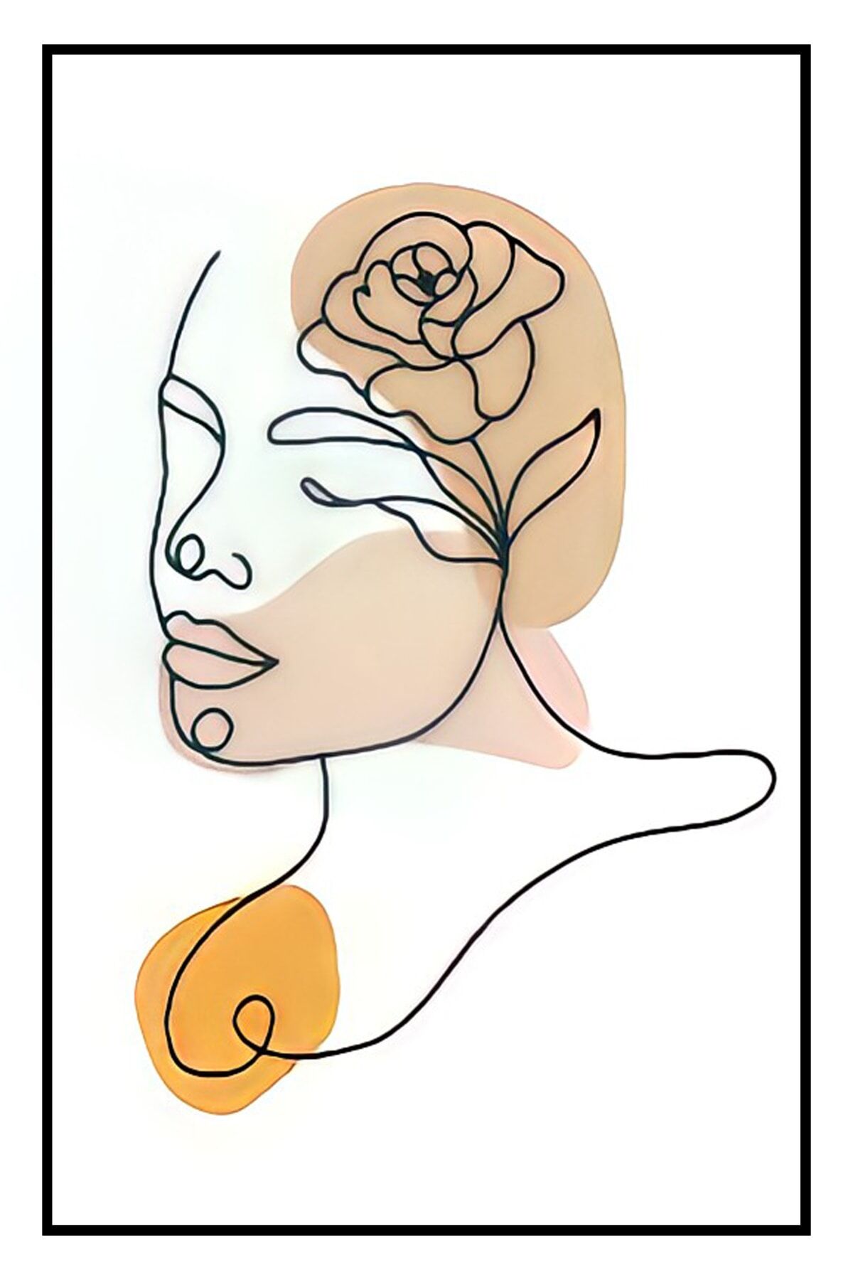 Hbb Sanat Koleksiyonu Soyut Tasarım Ahşap Tablo/poster