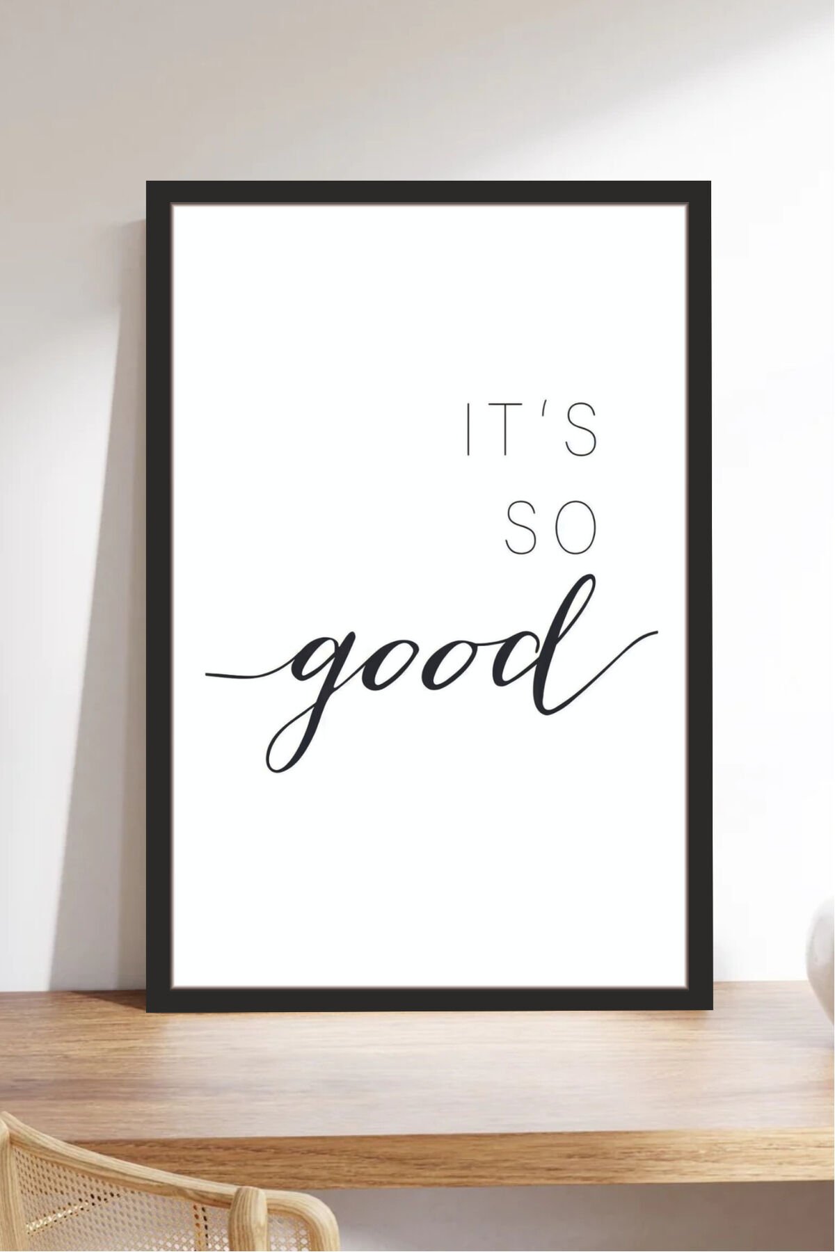 Home Yazılı Ahşap Mdf Çerçeve Görünümlü Mdf Tablo