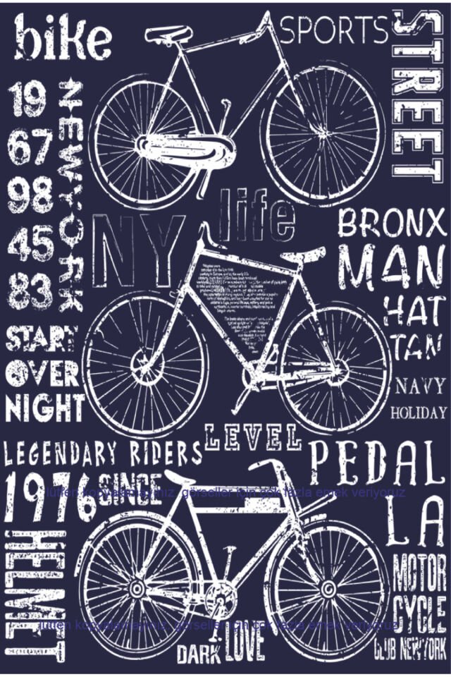 bisiklet türleri spor gezi ev dekorasyon tablo retro ahşap poster