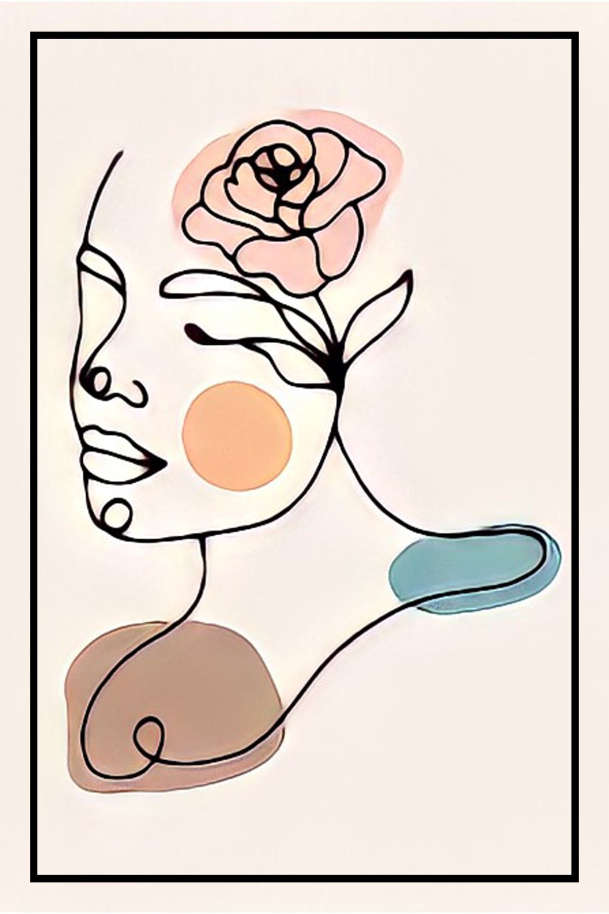 Hbb Sanat Koleksiyonu Soyut Tasarım Ahşap Tablo/poster