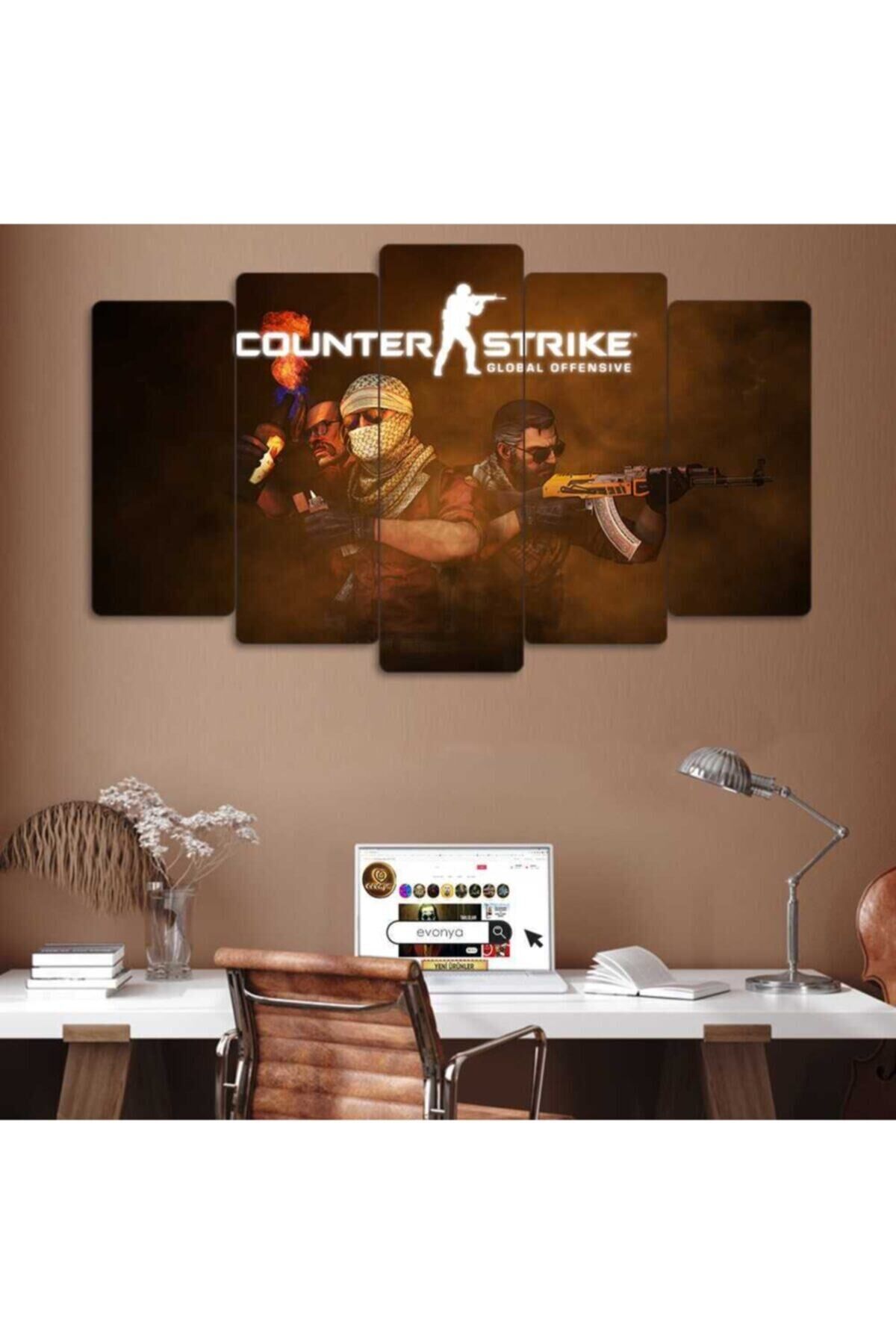 Cs Go Counter Strıke - 5 Parçalı Tablo