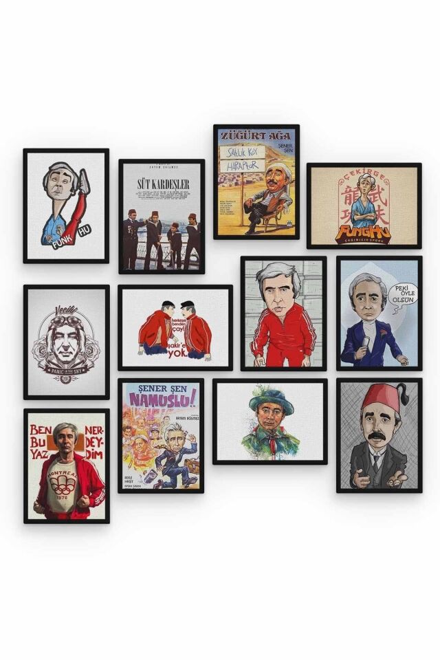 Şener Şen 12 Parça Ahşap Mdf Tablo Tgtb1269