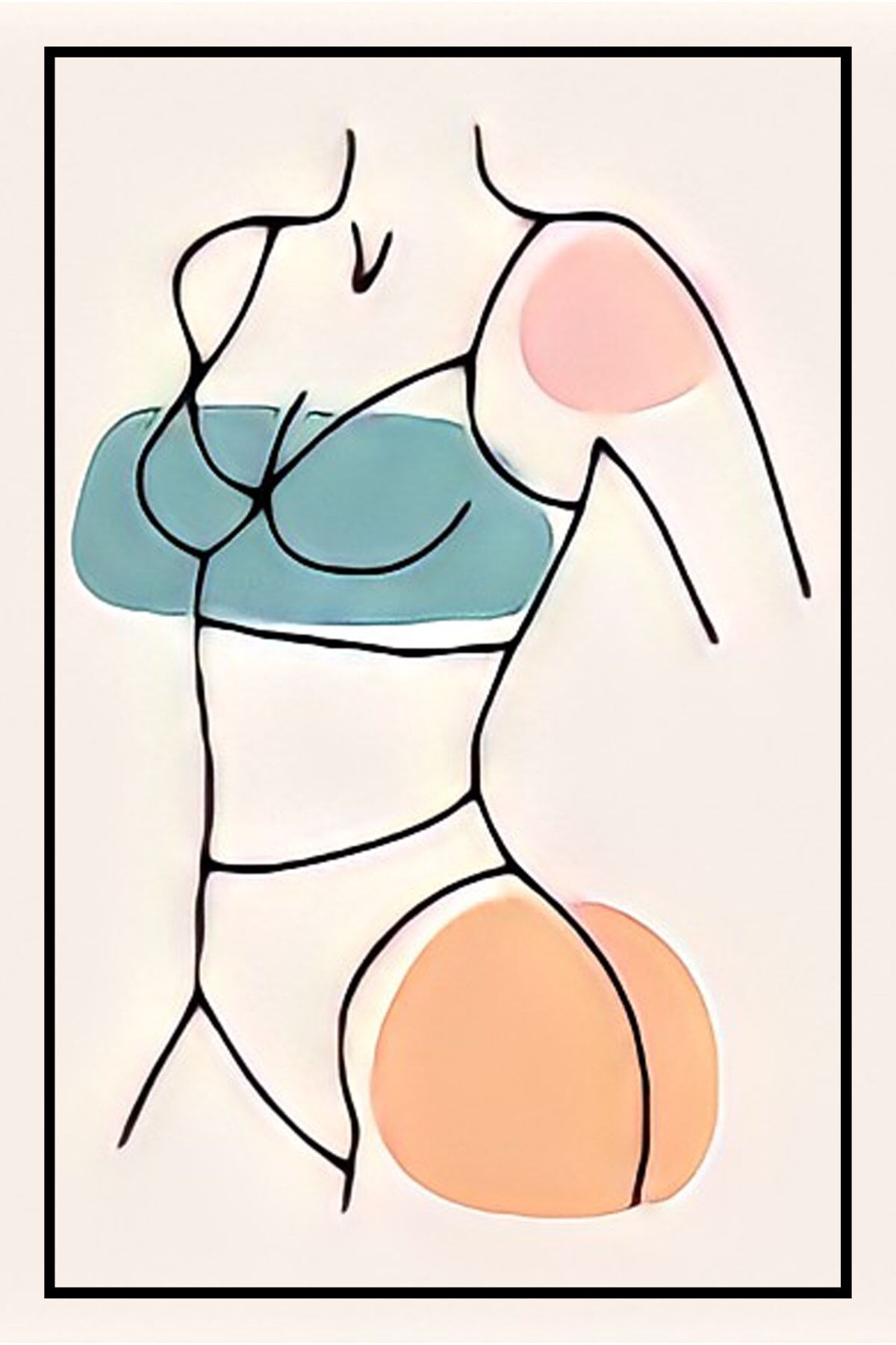 Hbb Sanat Koleksiyonu Soyut Tasarım Ahşap Tablo/poster