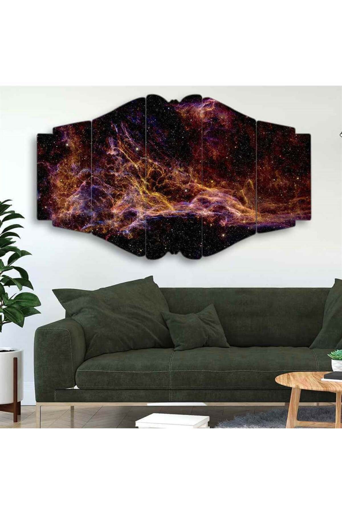 Galaksinin İzinde - 5 Parçalı Uzay Tablo