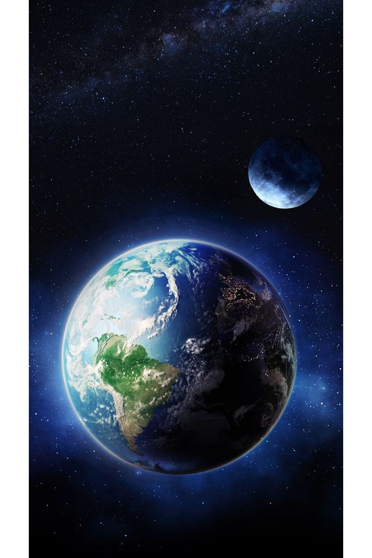 Gezegenler Tasarımlı Ahşap Poster