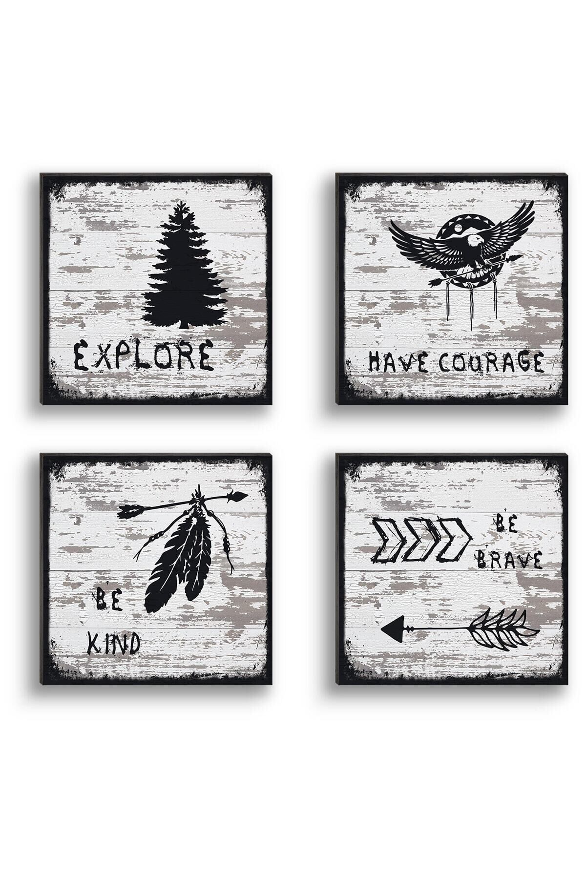 Cesaret Ve Özgürlük Retro 4'lü Set