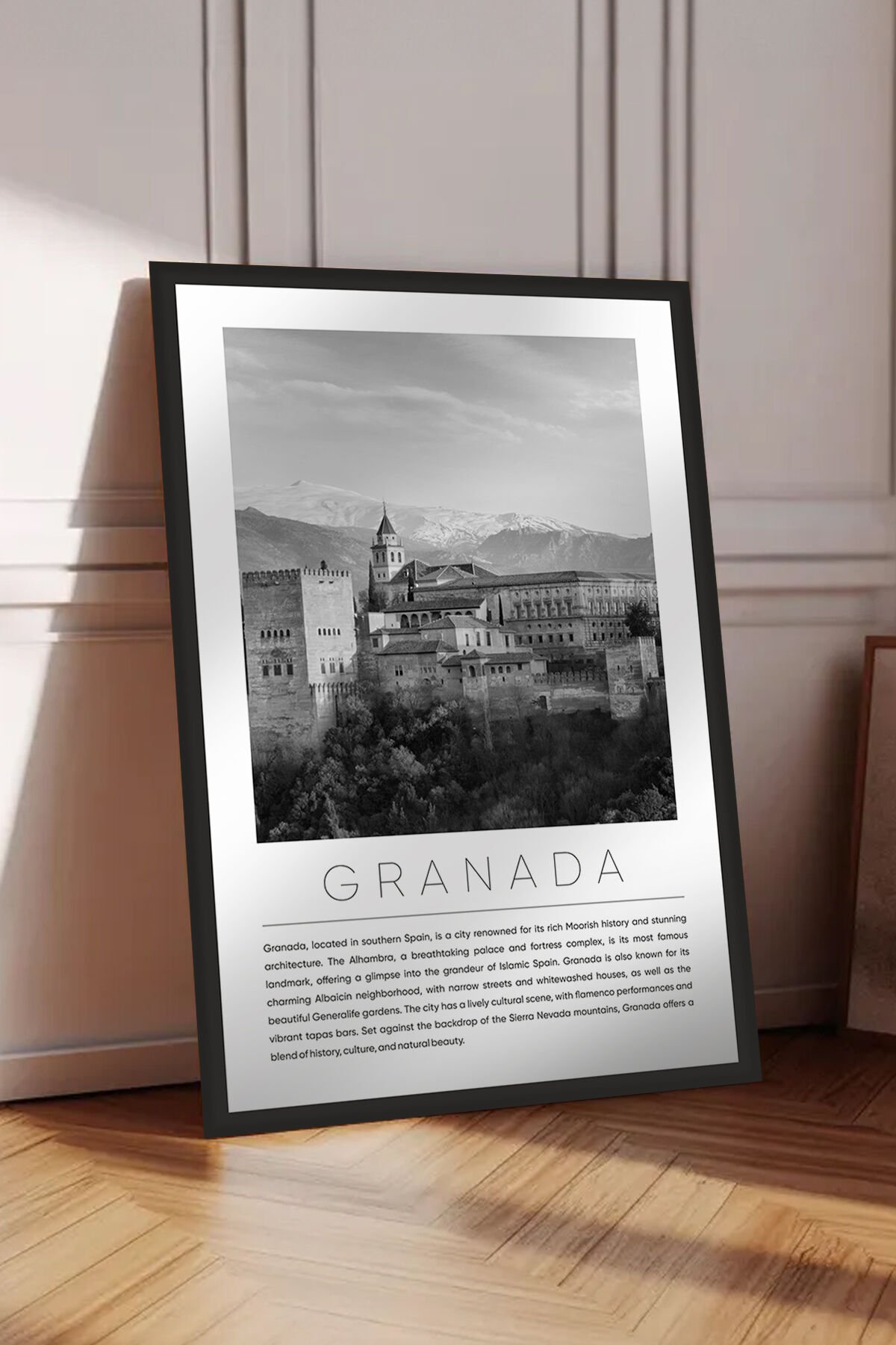 Dünya Şehirleri Koleksiyonu Çerçeve Görünümlü Mdf Tablo