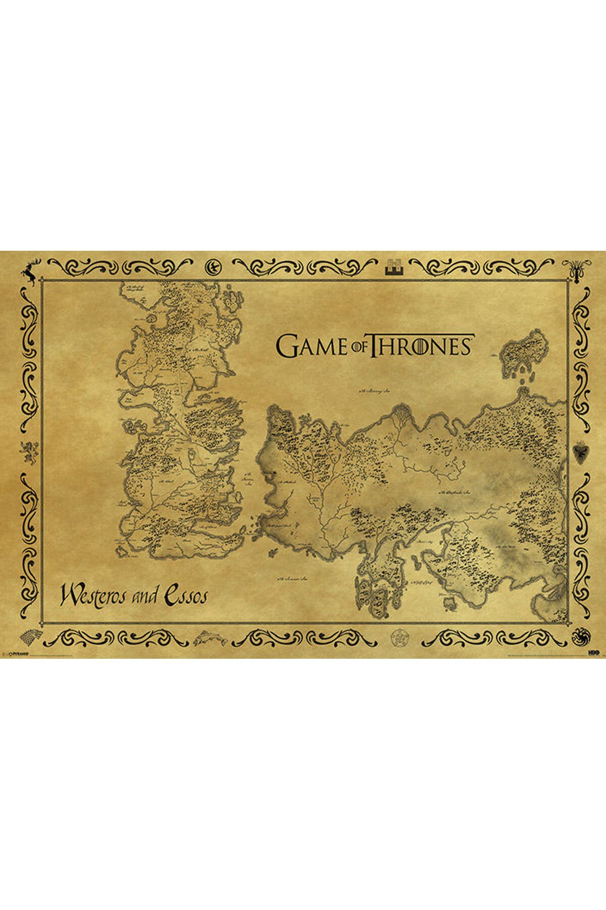 Game Of Thrones Tasarımlı Ahşap Poster