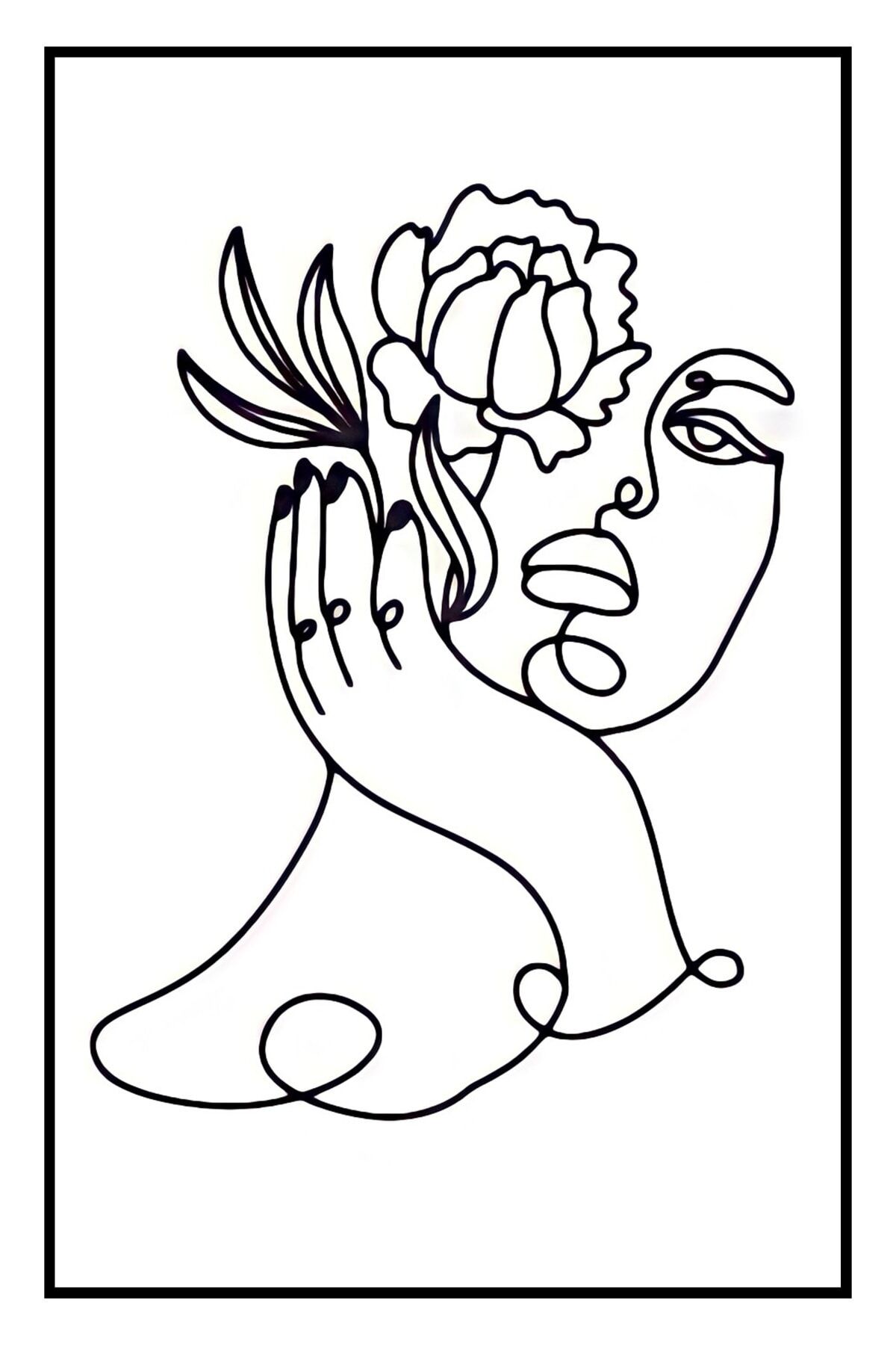 Hbb Sanat Koleksiyonu Soyut Tasarım Ahşap Tablo Poster