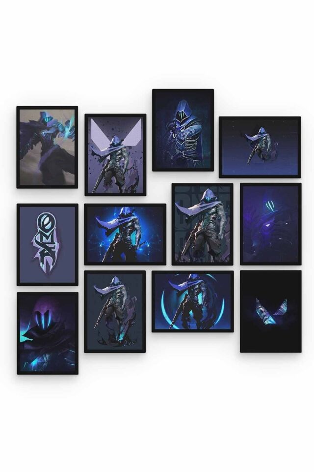 Omen 12 Parça Ahşap Mdf Tablo Zlltb351