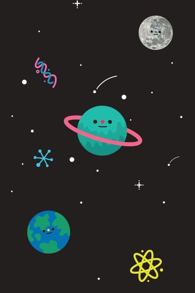 Gezegenler Tasarımlı Ahşap Poster