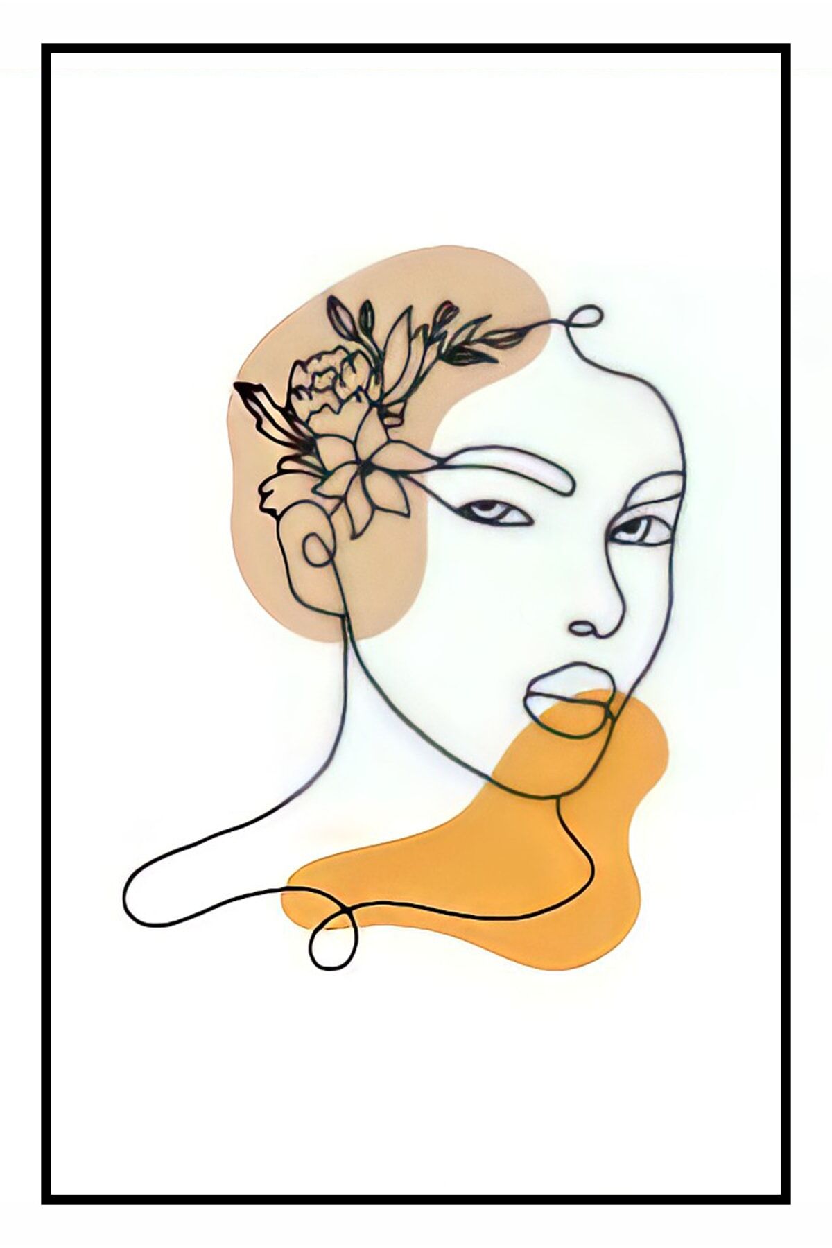 Hbb Sanat Koleksiyonu Soyut Tasarım Ahşap Tablo/poster