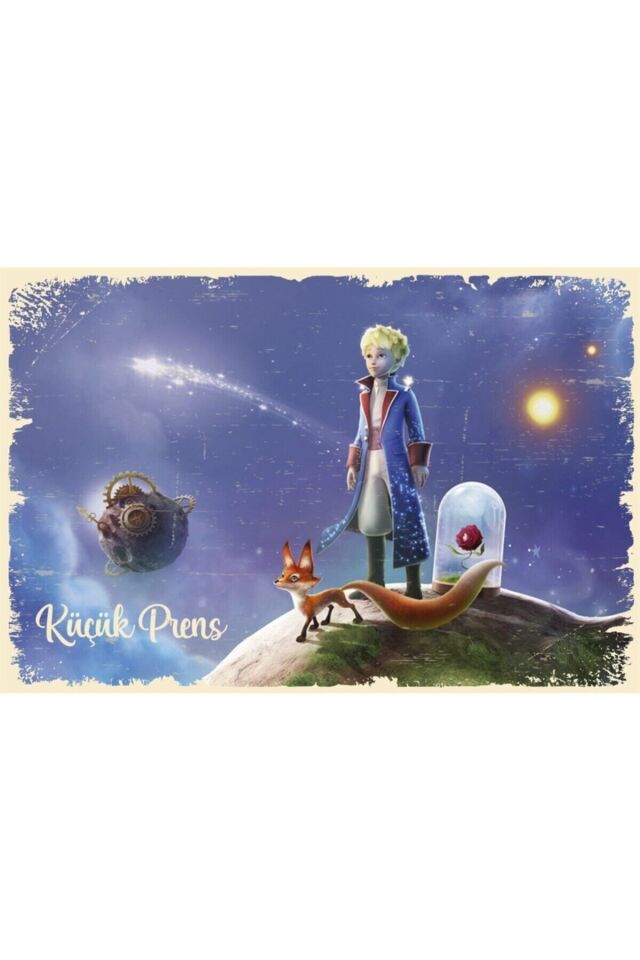 Küçük Prens Ahşap Retro Poster