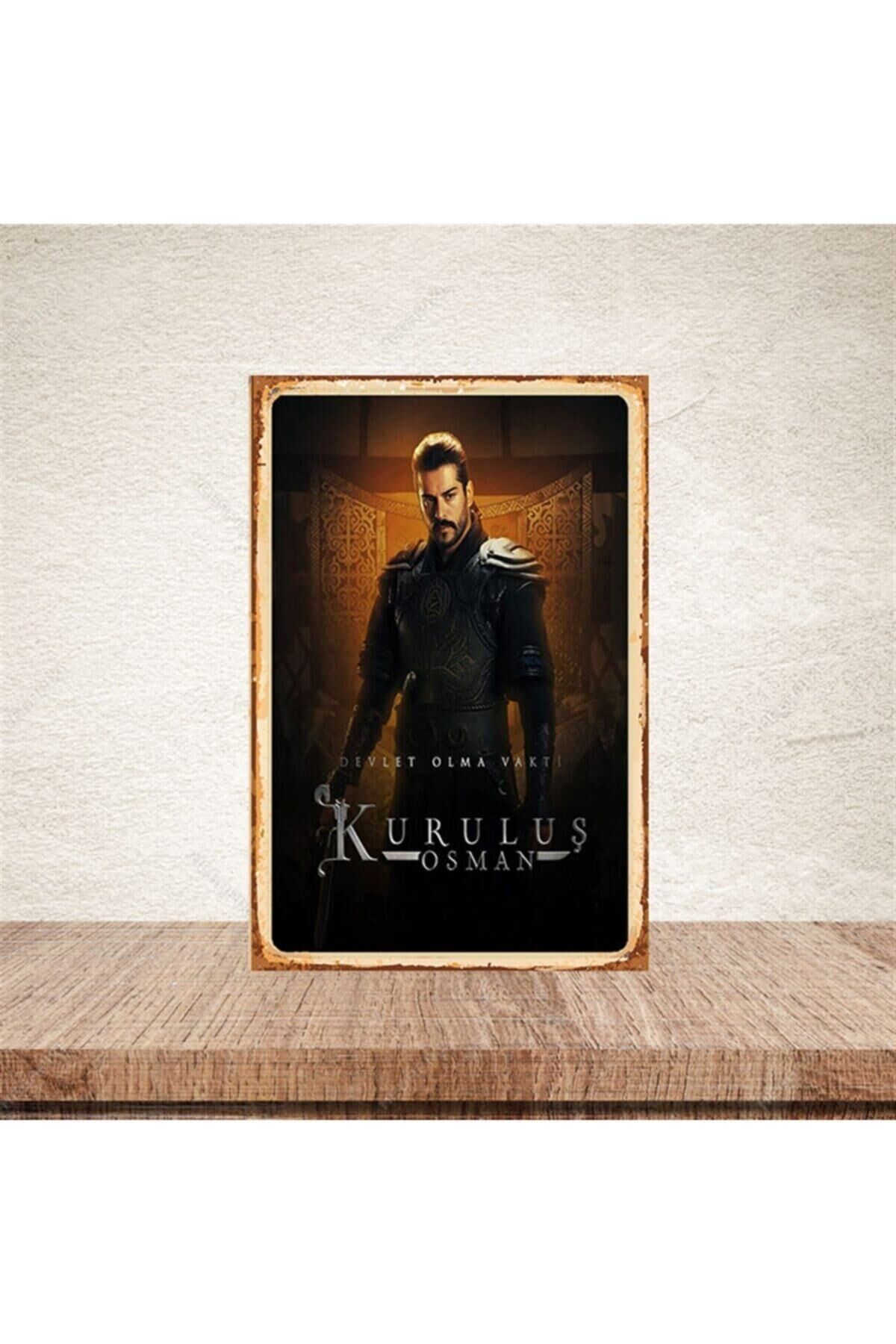 Devlet Olma Vakti Osman Bey 20*30 cm Retro Ahşap Poster