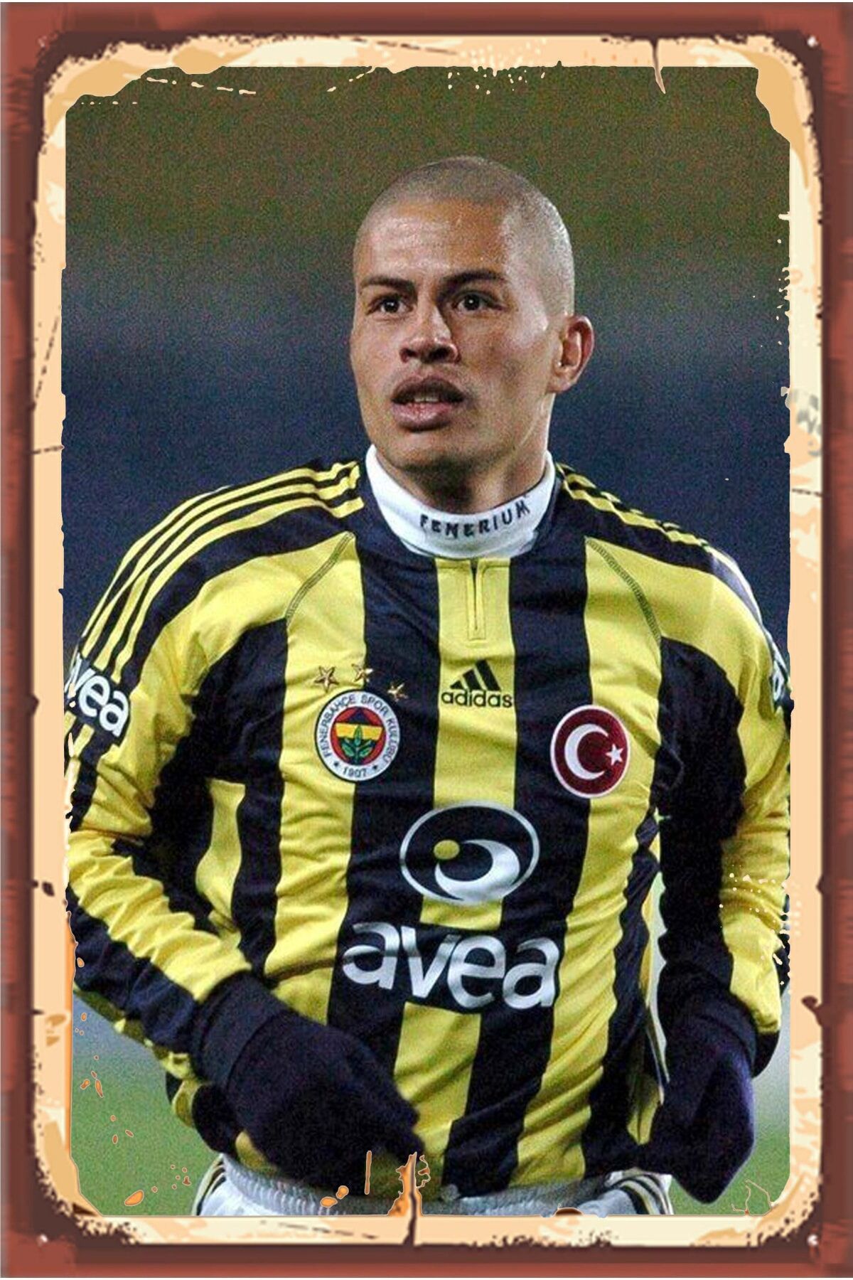 Retro Ahşap Duvar Poster 20x30