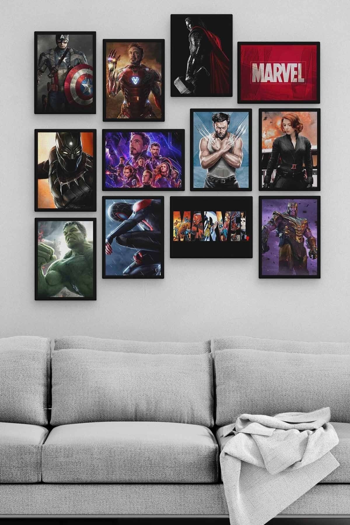 Movies Series 12 Parça Ahşap Mdf Tablo Zlltb227