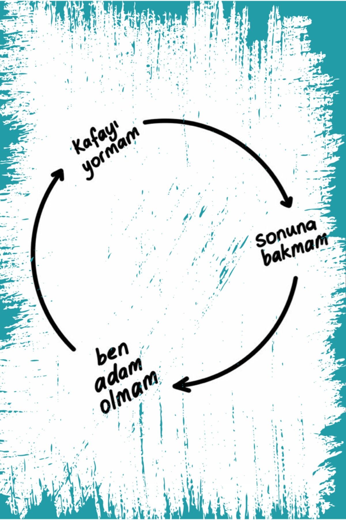 Retro Ahşap Duvar Poster 20x30cm