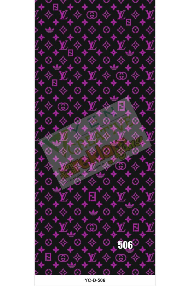 Araç Kapı Direk Kaplama Folyosu VL Desenli (Sağ Sol Takım) (2 Adet) - 22x50 Cm