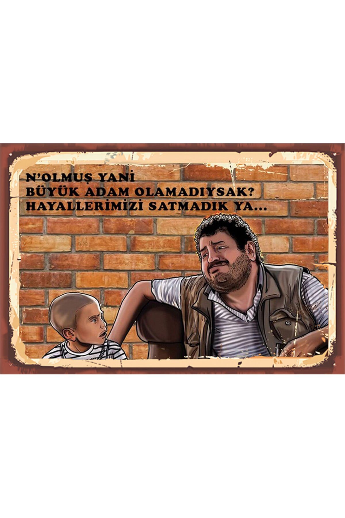 Erdal Tosun Tasarımlı Ahşap Poster