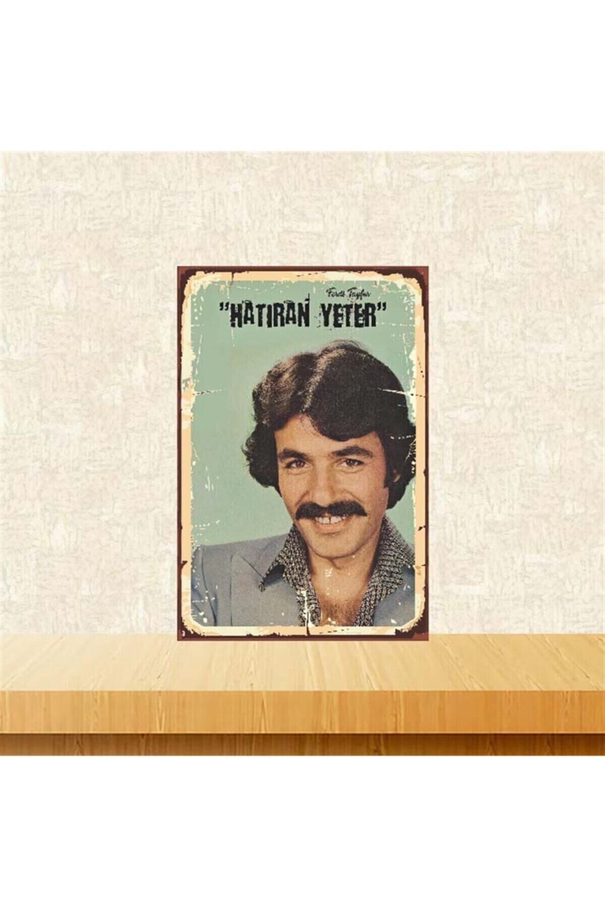 Yeşil Hatıran Yeter Yazılı Ahşap Poster