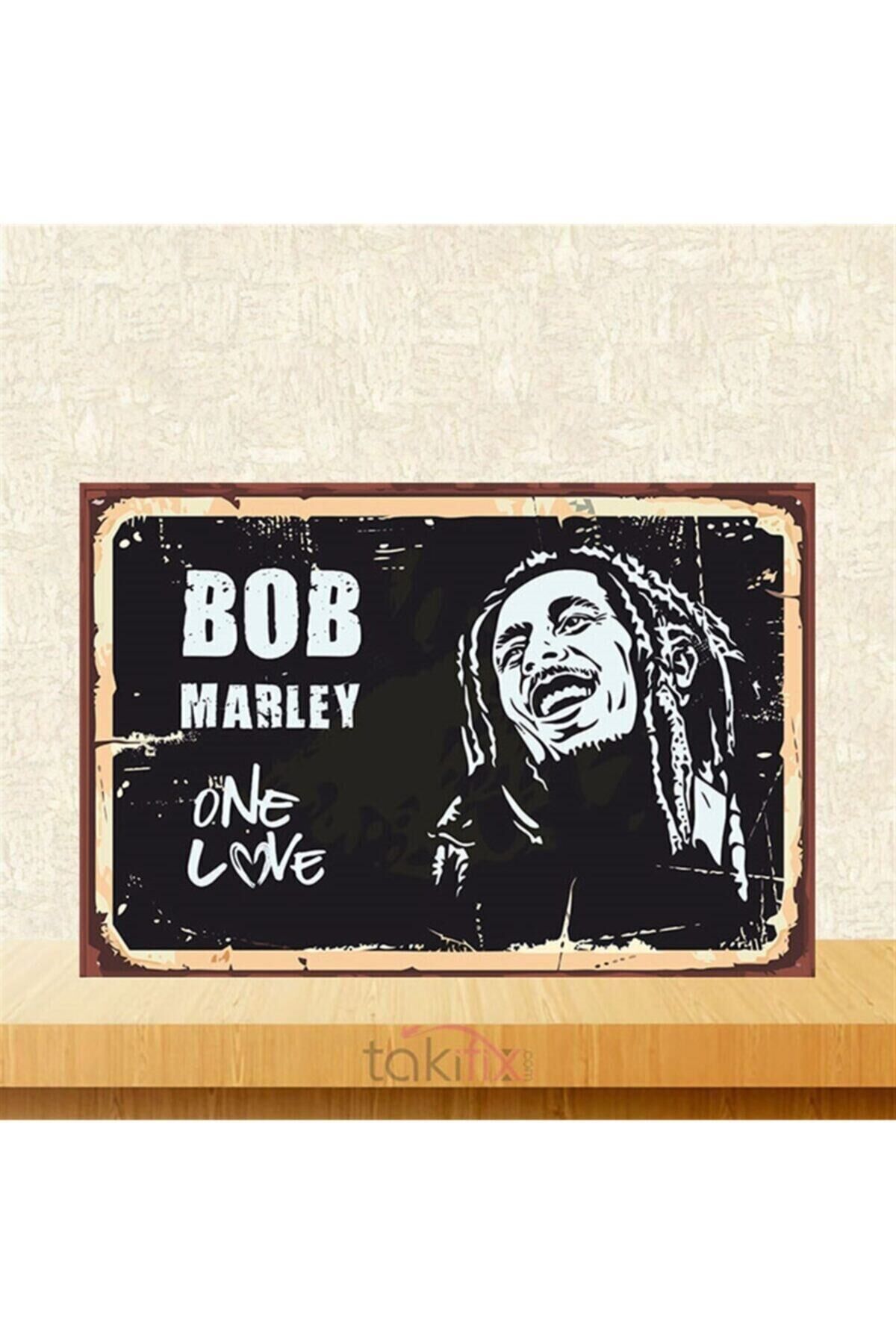 Bob Marley 20-30 Cm Retro Ahşap Poster