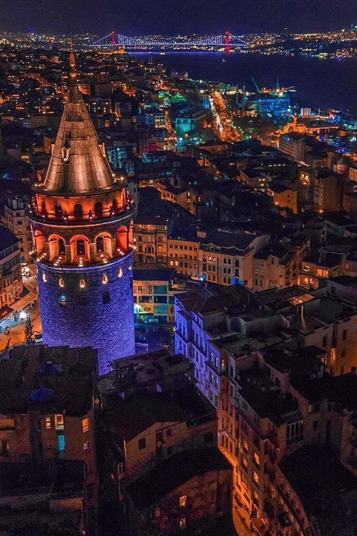 Galata Kulesi Tasarımlı Ahşap Poster