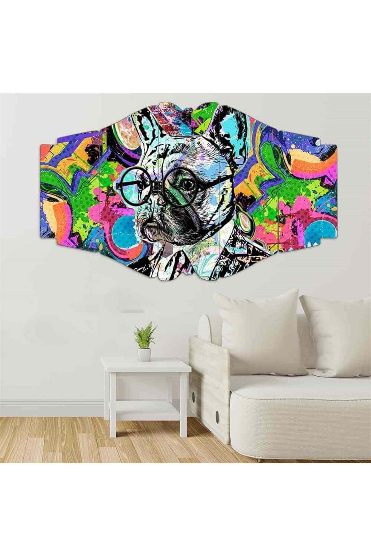 Cool Köpek Vibes - 5 Parçalı Tablo