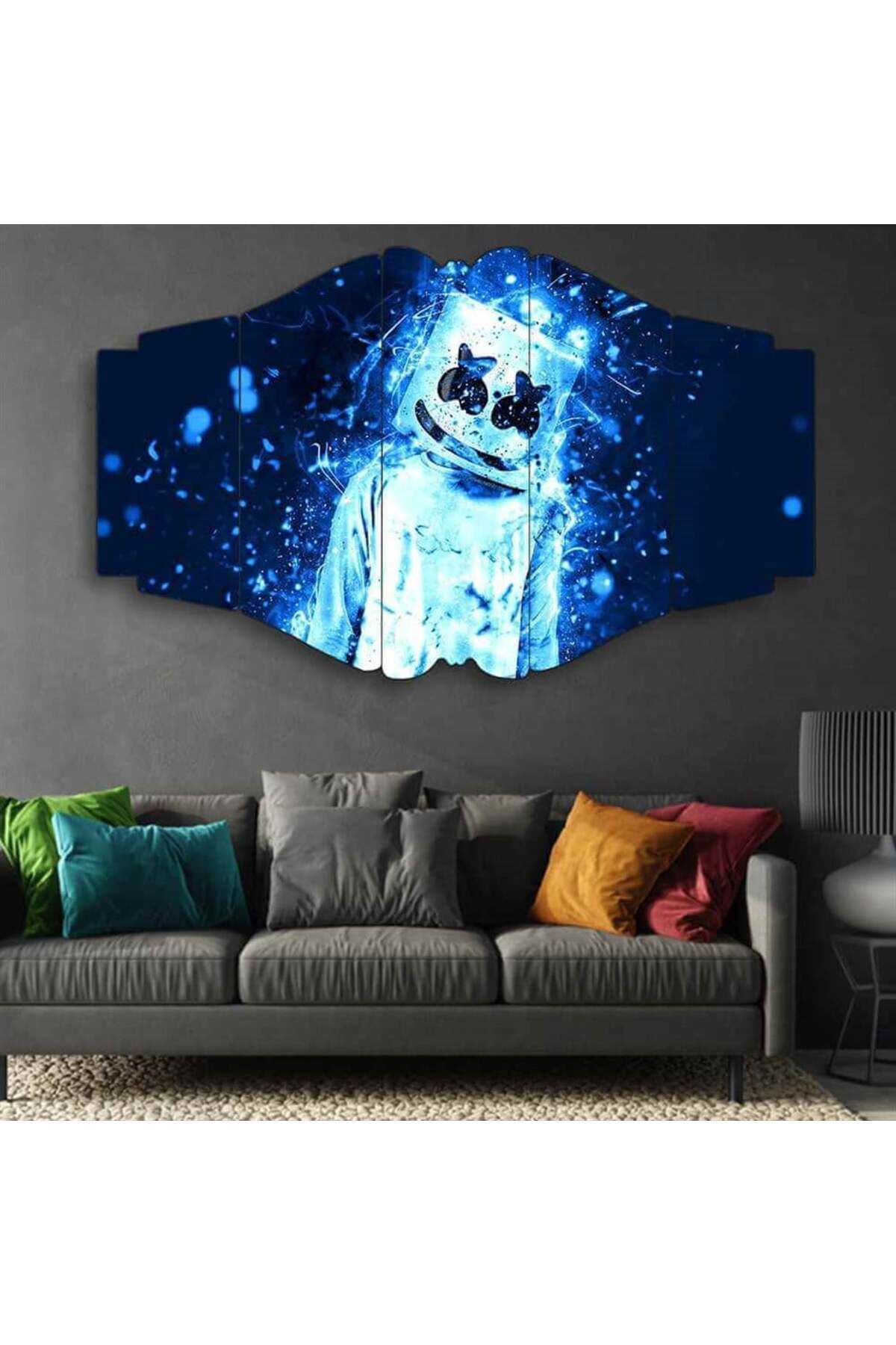 Marshmello - 5 Parçalı Tablo