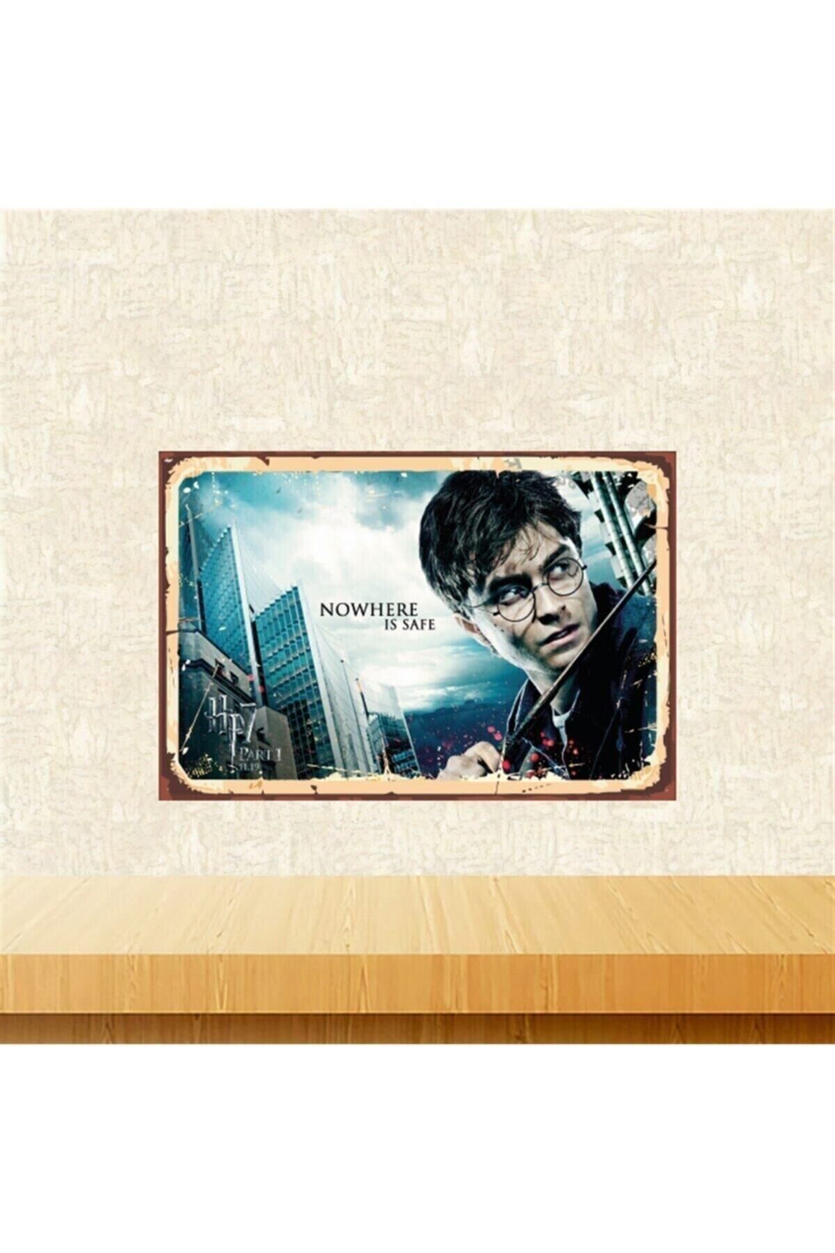Harry Potter Nowhere Is Safe 20-30 Cm Retro Ahşap Tablo Tkfx5581
