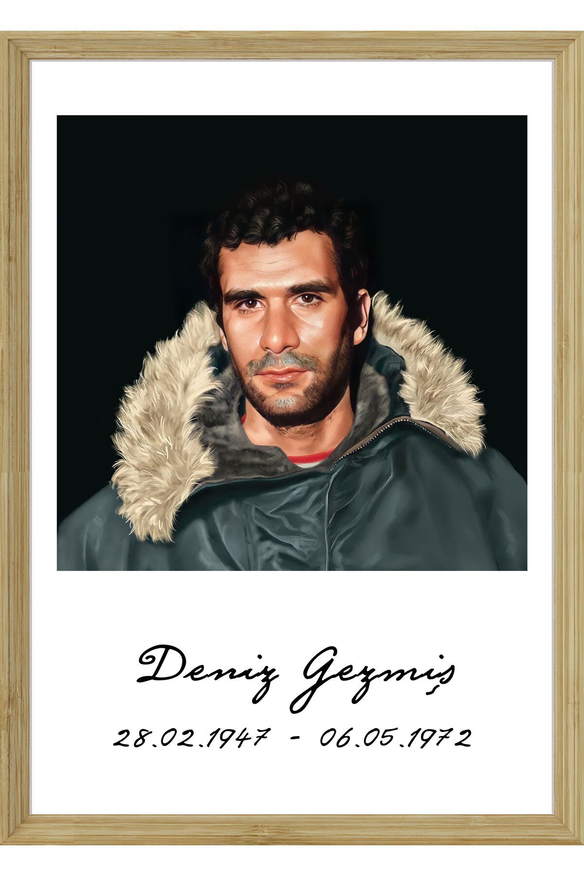 Deniz Gezmiş Tasarımlı Ahşap Poster