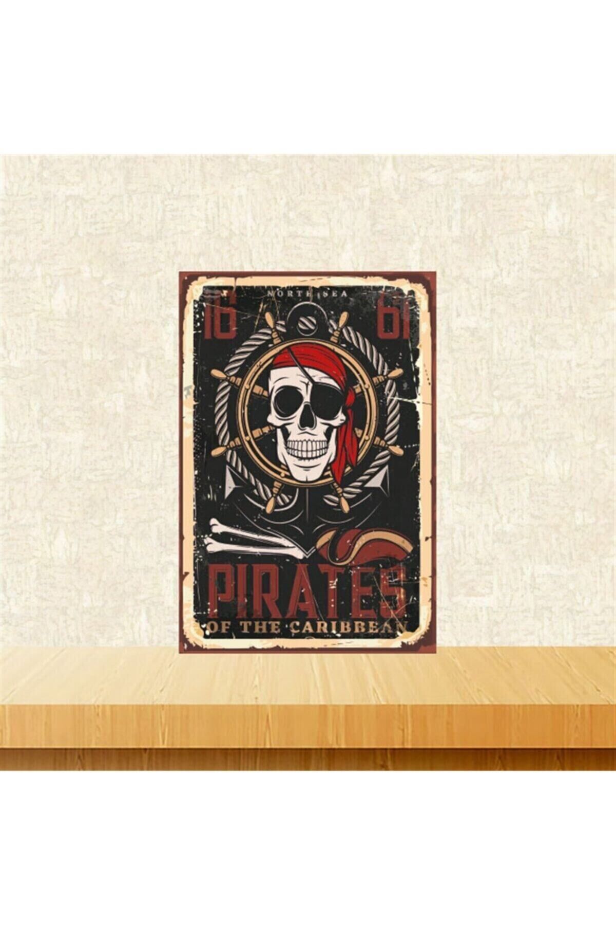 Korsan Kurukafa 20-30 Cm Retro Ahşap Tablo Tkfx5199