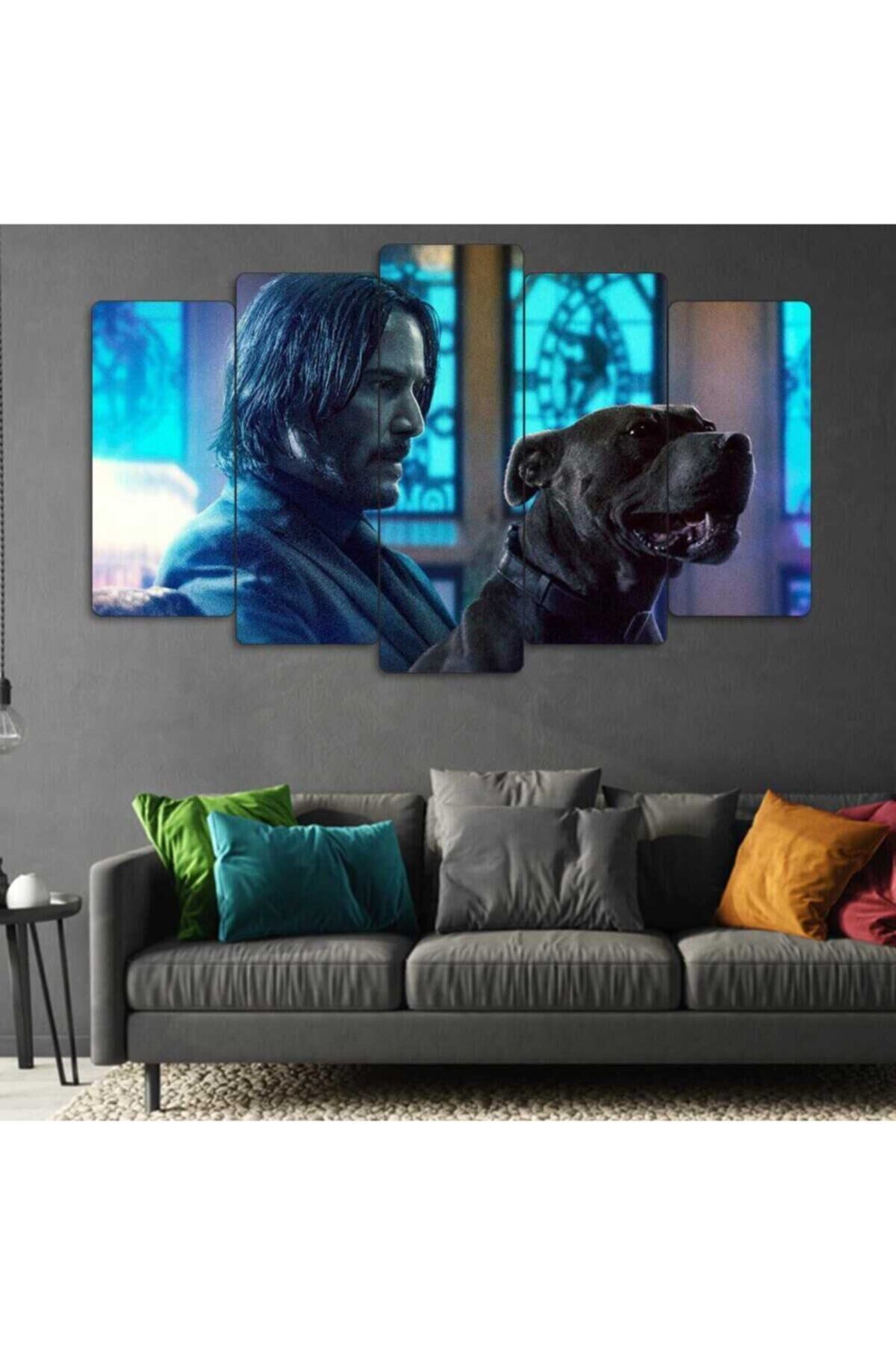 John Wick - 5 Parçalı Tablo