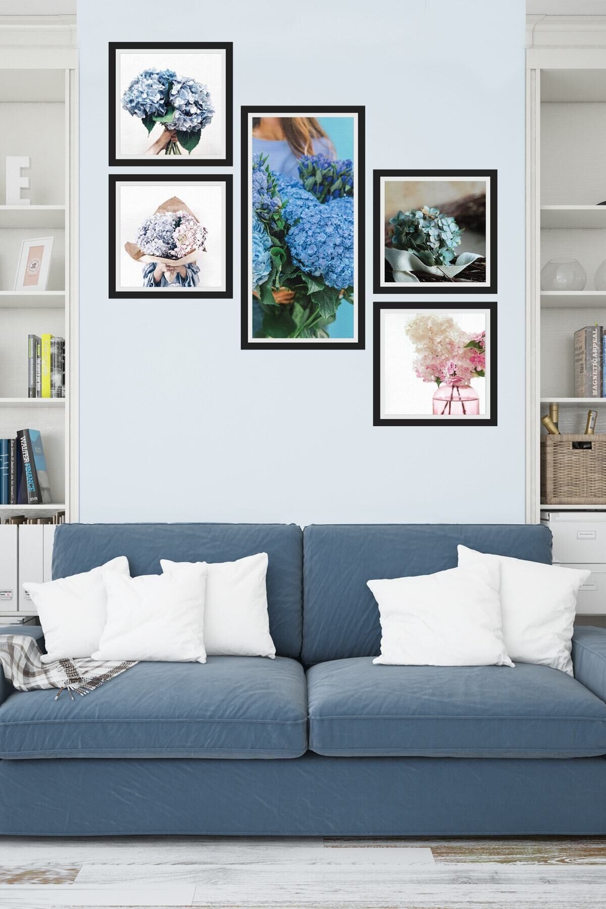 Collage Style 5 Parçalı Mdf Tablo Atf272