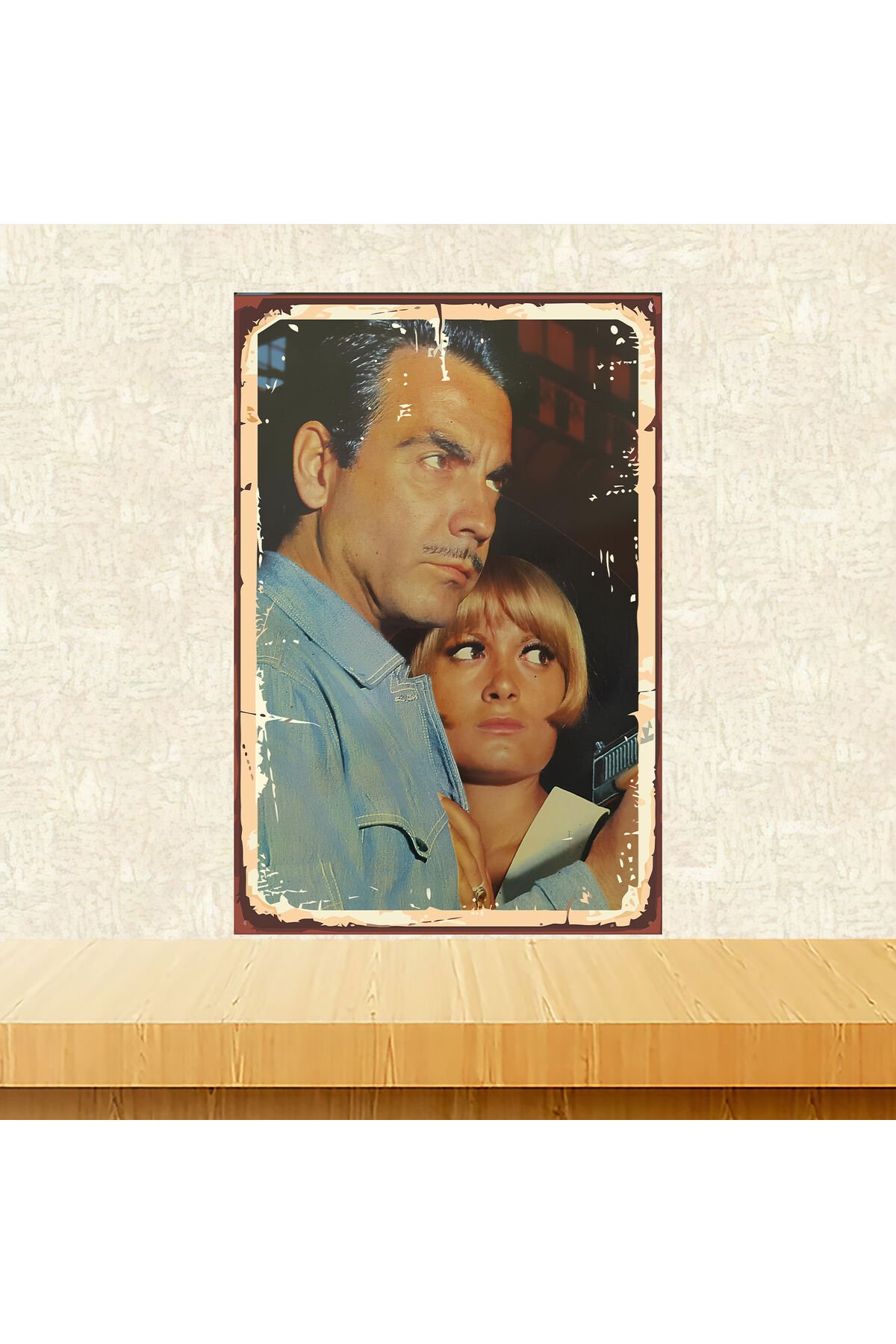 Ayhan Işık Semiramis Pekkan Temalı 20 X 30 Cm Mdf Ahşap Duvar Tablosu