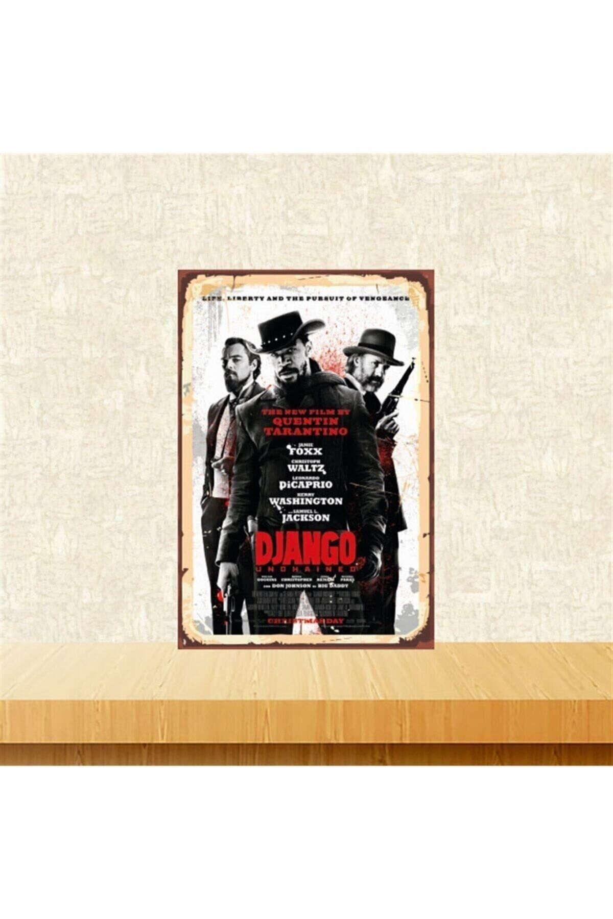 Django 20-30 Cm Retro Ahşap Tablo Tkfx5244